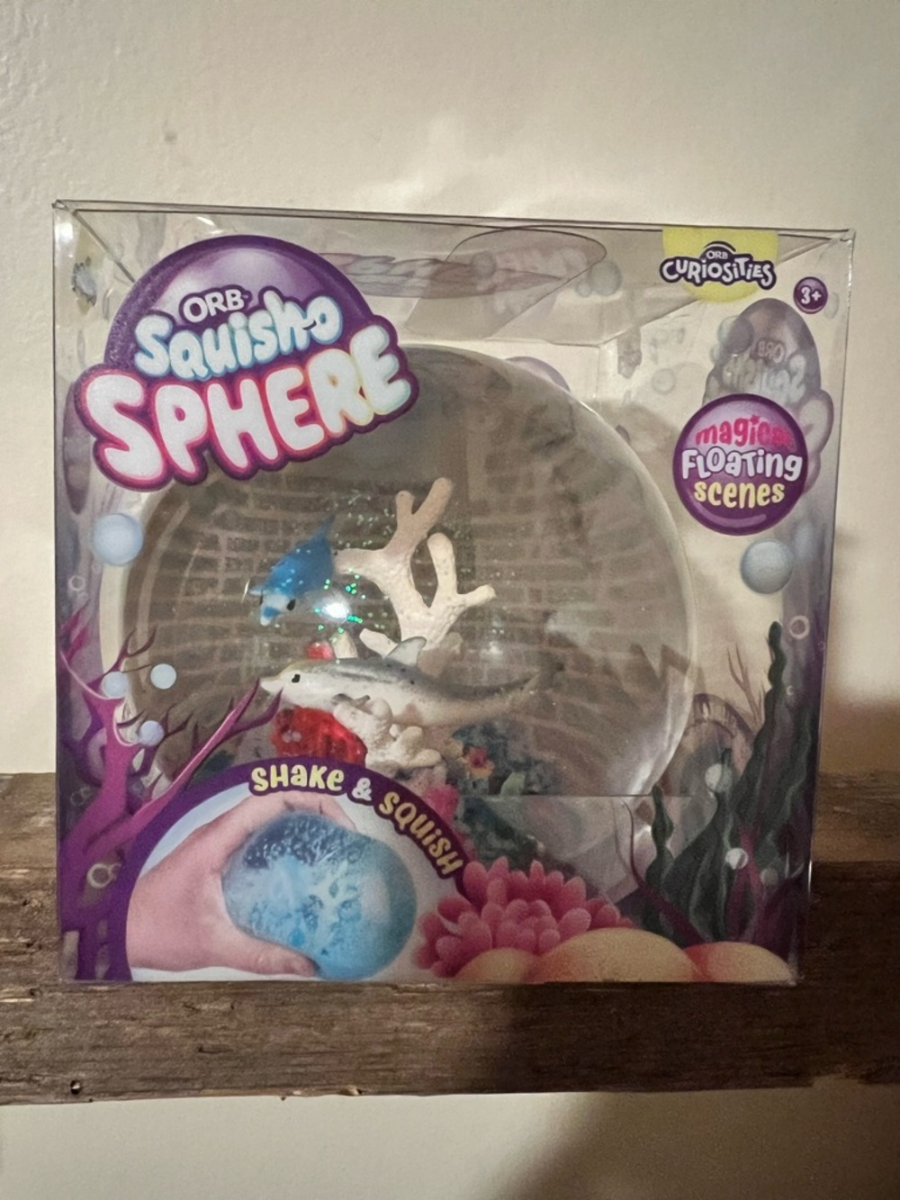 ORB Squishlo Sphere Sensory Toy squishy - dolphin